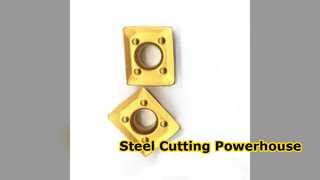 CrTiAIN hardmetalen wisselplaten voor staalafwerking